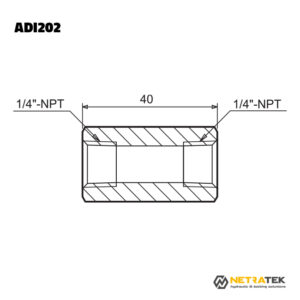 ADI202 1/4" 700 Bar Manşon