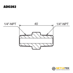 ADO202 1/4" 700 Bar Nipel